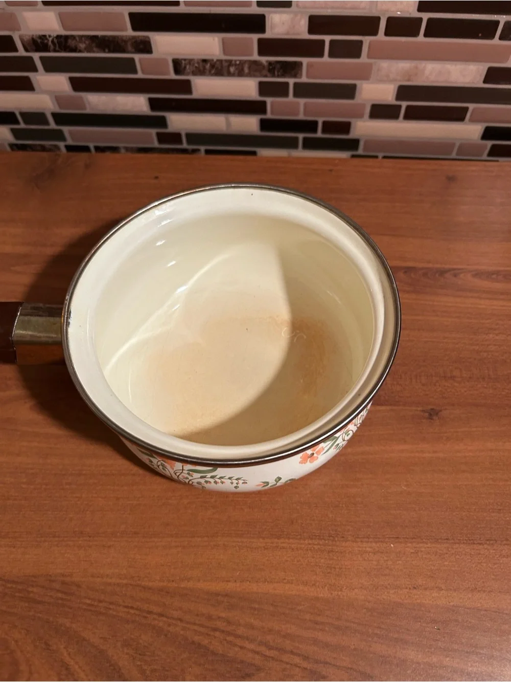 Vintage 1970’s Countryside Collection Enamel Sauce Pan
